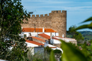Blick auf die Burg von Terena Alentejo